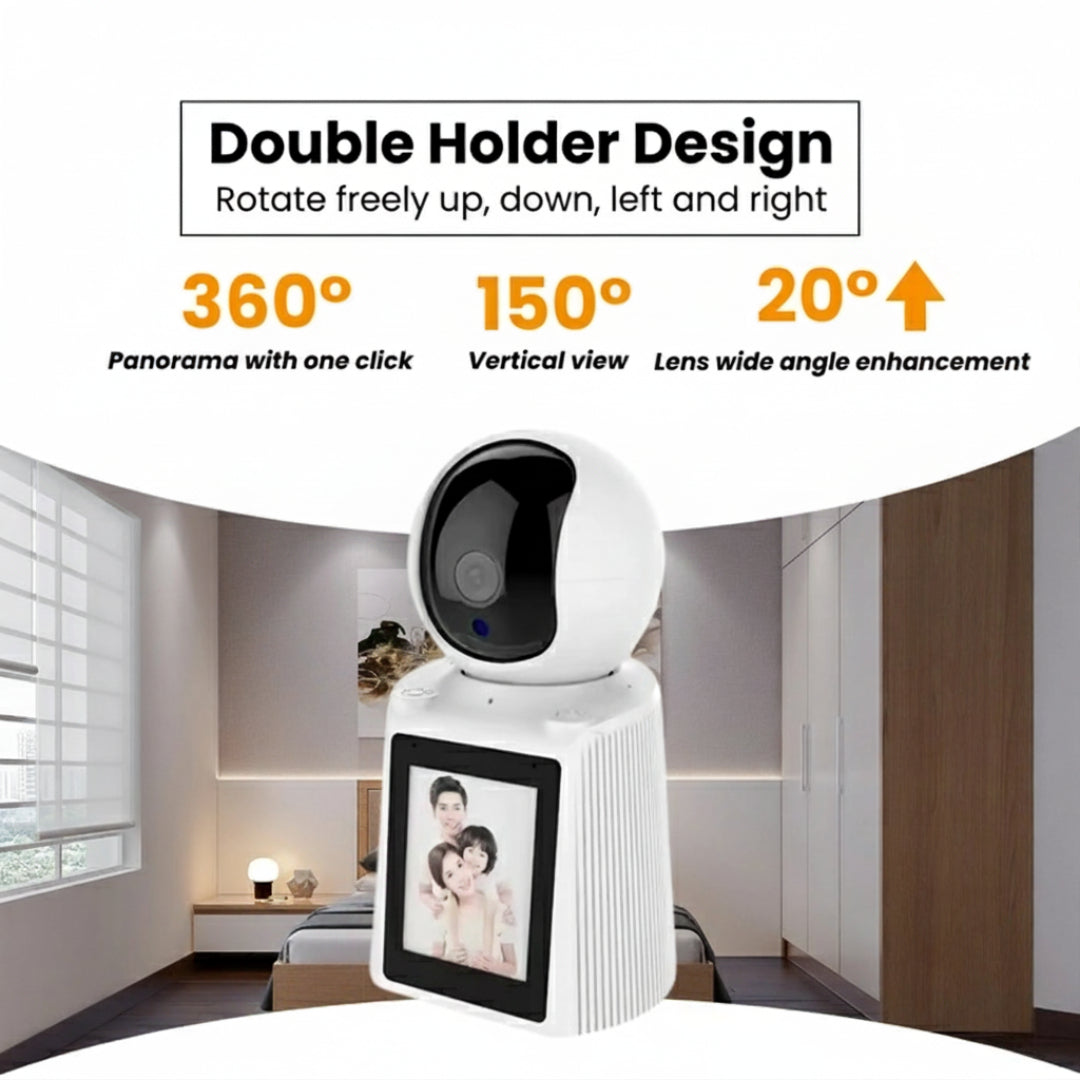 Smart Video Calling WiFi CCTV Camera Two-Way Audio Night Vision Motion Tracking Security Camera  (1 Channel)