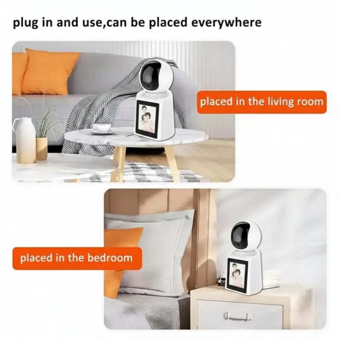 Smart Video Calling WiFi CCTV Camera Two-Way Audio Night Vision Motion Tracking Security Camera  (1 Channel)