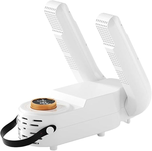 Electric Shoe Dryer with Timer & Temperature Control | 360° Hot Air Circulation | Fast Drying & Deodorizing for Shoes, Boots & Gloves