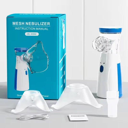 Rechargeable Mini Portable Mesh Nebulizer, Travel Friendly For Adults & Kids