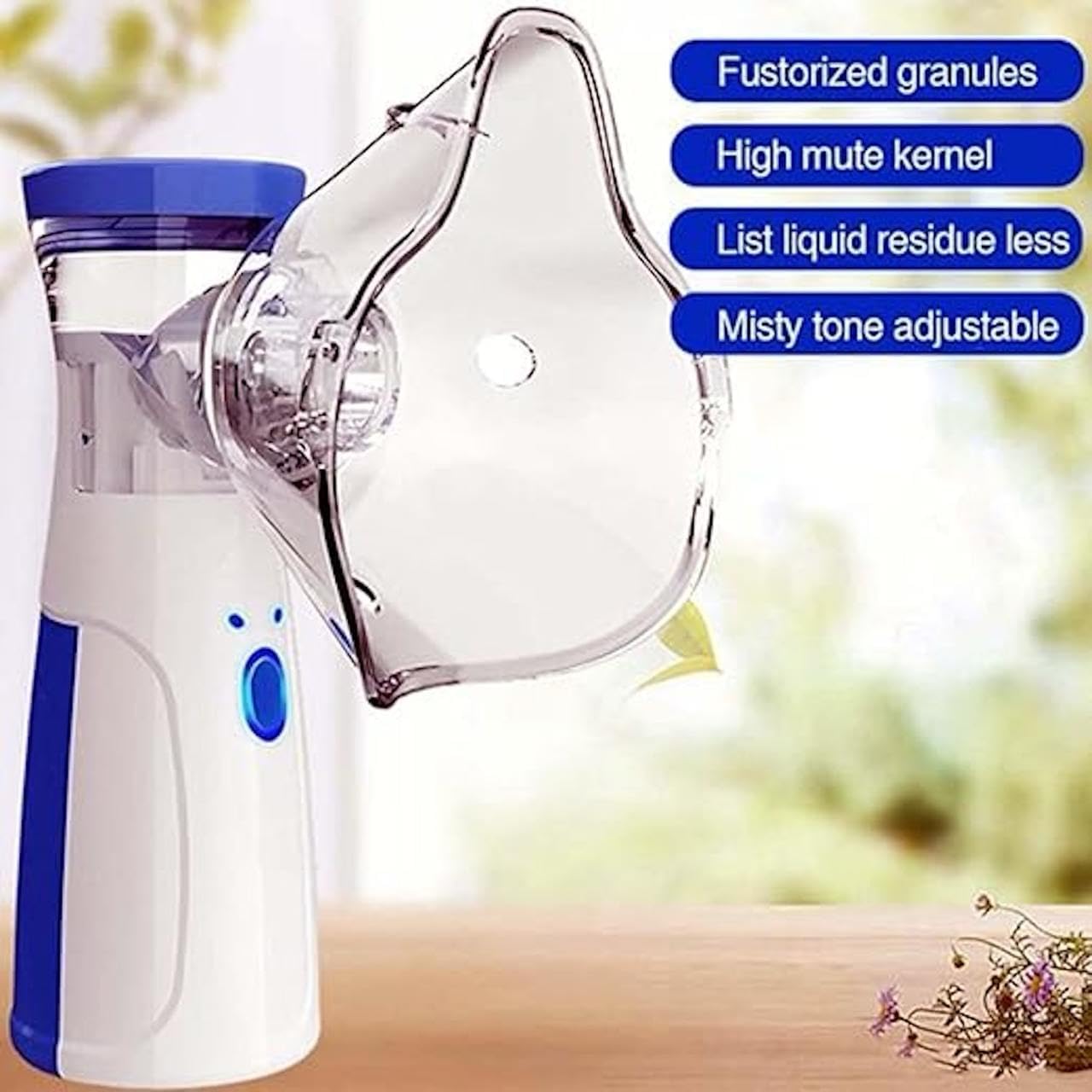 Rechargeable Mini Portable Mesh Nebulizer, Travel Friendly For Adults & Kids